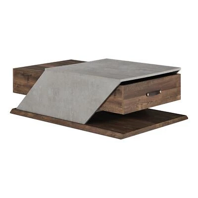 Furniture of America Menster Modern Wood Storage Coffee Table in Reclaimed Oak - Image 1 of 4