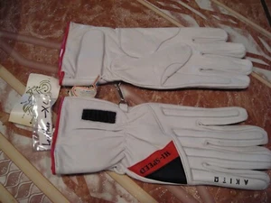 MOTOPORT LEATHER GLOVES WHITE, EXTRA LARGE - Bild 1 von 3