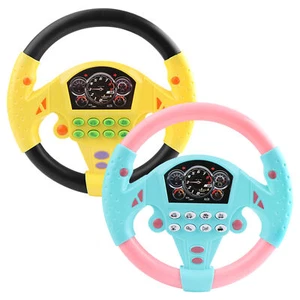 Kids Simulated Steering Wheel Toy Educational Interactive Simulator Driving Play - Picture 1 of 13