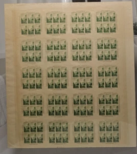 US Stamp 1934 Scott #751 Uncut Press Sheet 1c Yosemite MNH No Gum AS ISSUED. - Picture 1 of 15