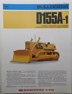 Original Komatsu D155A-1 Planierraupe Prospekt, um 1980 - Bild 1 von 4