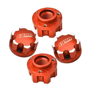 GPM Aluminum 7075 Alloy Wheel Adapters Orange Pro-Line Tire for 1:5 X-Maxx / XRT - Picture 1 of 3