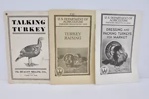 3 Vintage Turkey Raising Bulletins Booklets - Picture 1 of 5
