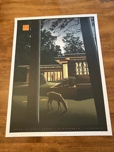 POPE LEIGHEY HOUSE Frank Lloyd Wright JC RICHARD Screen Print Poster Spoke Art - Picture 1 of 1