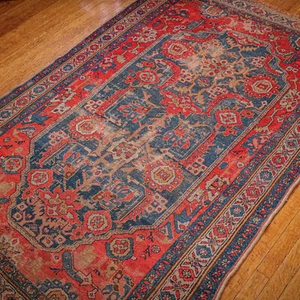 Awesome Timeworn Antique Caucasian Handmade Area Rug Carpet Home Decor - Picture 1 of 12