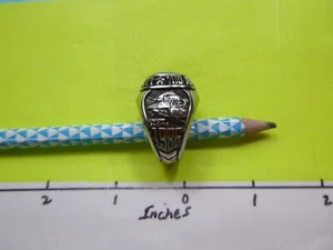 UNION PACIFIC FEATHER RIVER 1986 SAFETY BEAUTIFUL BLUE STONE SILVER RING U-13 - Picture 1 of 4