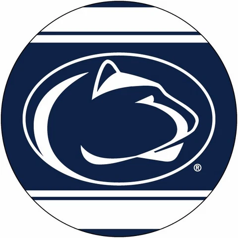 PENN STATE 4" MAGNET w/ STRIPE-PENN STATE NITTANY LIONS CAR MAGNET-NEW FOR 2016! Cover