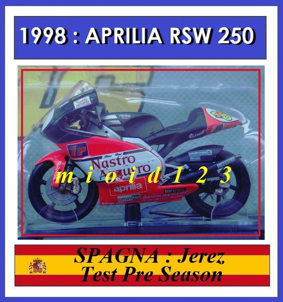 1997 - 1/18 - ROSSI - APRILIA RSW 250 - Jerez Test - Die-cast - Immagine 1 di 1