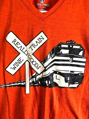 Camisa Pullover Holloway Mujer Mediana Naranja Tren Gráfico Cuello en V Manga Corta Foto 1 de 4