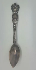 Seltener Vintage Sterling Silber Souvenir Löffel stark verziert alte Spitze Komfort - Bild 1 von 4