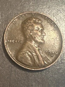 1946-S 1C RD Lincoln Cent double die errors and struck errors - Picture 1 of 4