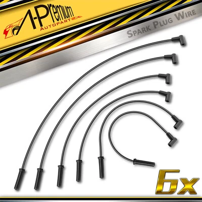 Juego de 6 cables de bujías para Chevy Impala 2000-2005 Malibu Buick Century Pontiac Foto 1 de 4