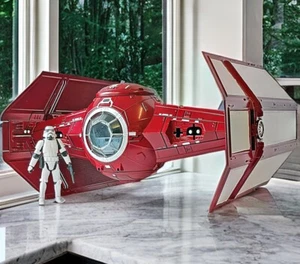 Star Wars Mandalorian Tie Fighter Imperial Troop Transport Collectible Vintage - Picture 1 of 15