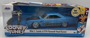 Jada Toy Looney Tunes Wile E. Coyote & 1970 Plymouth Road Runner Diecast Car - Picture 1 of 11