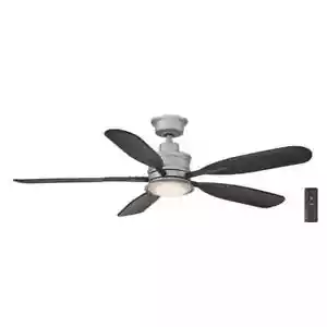 Hampton Bay Fallsburg 52 in. LED Indoor/Outdoor Ceiling Fan w/ Light and Remote - Picture 1 of 7