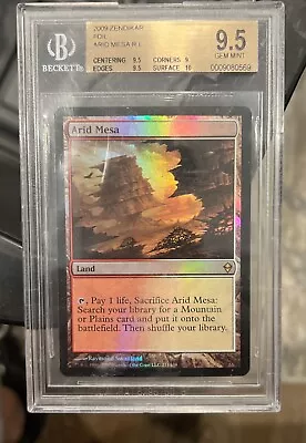 Arid Mesa foil - Zendikar - MTG Magic the Gathering - BGS MINT 9.5 - Image 1 of 4