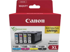 CANON PGI-1500XL BK/C/M/Y Multipack Tintenpatrone Schwarz Cyan Magenta Gelb - Bild 1 von 1