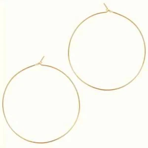 Res Ipsa Loquitur Melbourne - Gold Hoop Earring - 30mm - Picture 1 of 2