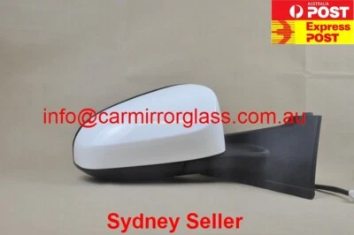NEW DOOR MIRROR FOR TOYOTA YARIS NCP130 2011-2020 RIGHT SIDE (HATCH ONLY) WHITE - image 1 of 2