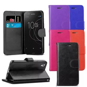 For Sony Xperia L1 G3311 G3312 Case - Leather Wallet Flip Case Cover - Picture 1 of 22