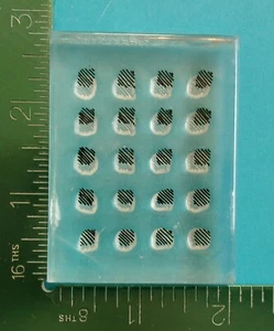 SCRIBBLED LINE SQUARES Background Acrylic Stamp by ProvoCraft #2 - Picture 1 of 2