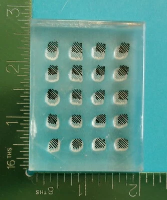 SCRIBBLED LINE SQUARES Background Acrylic Stamp by ProvoCraft #2 - Image 1 of 2