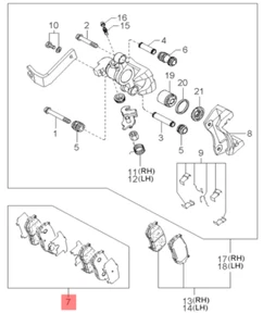Original Kia 0K9A0 2628Z Set of Brake Pads Rear Carens Clarus Sephia Shuma I II - Picture 1 of 8