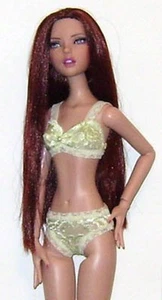 Ready 2 Wear Light Lime Green Lace Bra & Bikini Lingerie Set Fit New 16" Deja Vu - Picture 1 of 3