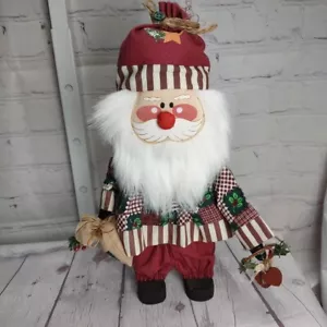 Stehender Weihnachtsmann Weihnachtsfigur 12 Zoll Weihnachtsdeko - Bild 1 von 5