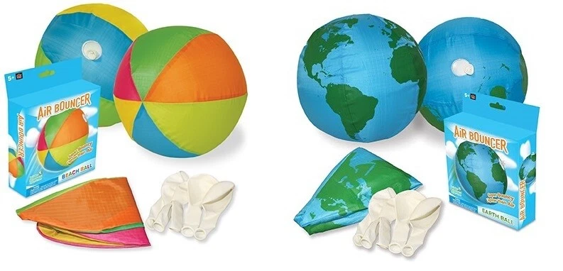 Play Visions Air Bouncer Balloon Ball Cover Earth Globe Beach Sensory Tactile - Image 1 of 4