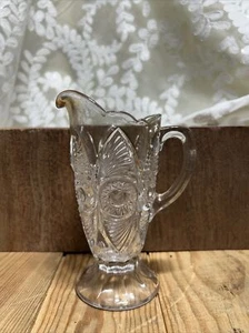 VINTAGE CARNIVAL GLASS PITCHER - Picture 1 of 8