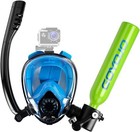 Mini 0.5L Tauchflasche Sauerstoffflasche Unterwasseratmer&Schnorchelmaske