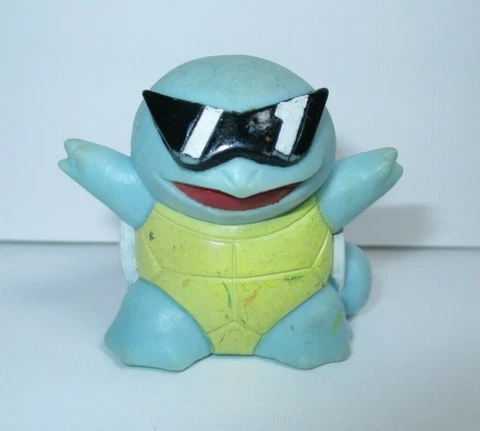 1998 Pokemon Finger Puppet Sunglasses Squirtle Squad Figure Catch em Nintendo Cover