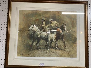 ROBERT ABBETT COWBOYS ON HORSES S/N LE "The Bucking Strap" Sportsman's Edge - Bild 1 von 11