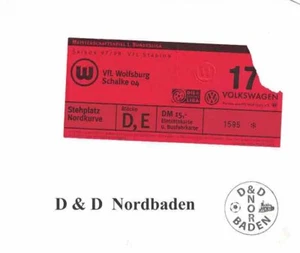 Ticket / ticket 97/98 1st Liga VfL Wolfsburg - FC Schalke 04 - Picture 1 of 1