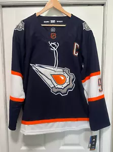 Connor Mcdavid Edmonton Oilers Reverse Retro 2.0 Jersey - Adult Large - 52 - NWT - Picture 1 of 9