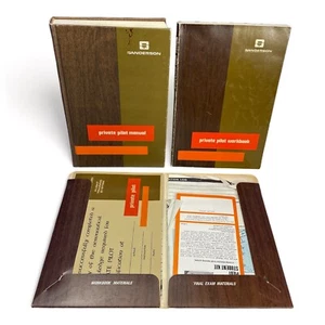 1972 Jeppesen Sanderson Private Pilot Basic Course Manual Workbook Reference Set - Picture 1 of 11