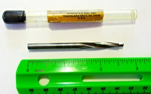 1 - Tungsten Ind. .180 x .128 Hartmetall Reibahle - Bild 1 von 2