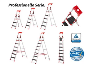 Professionelle Montageleiter Profi Lagerleiter ALU 2 3 4 5 6 +1 Sprossen mit TÜV - Bild 1 von 16