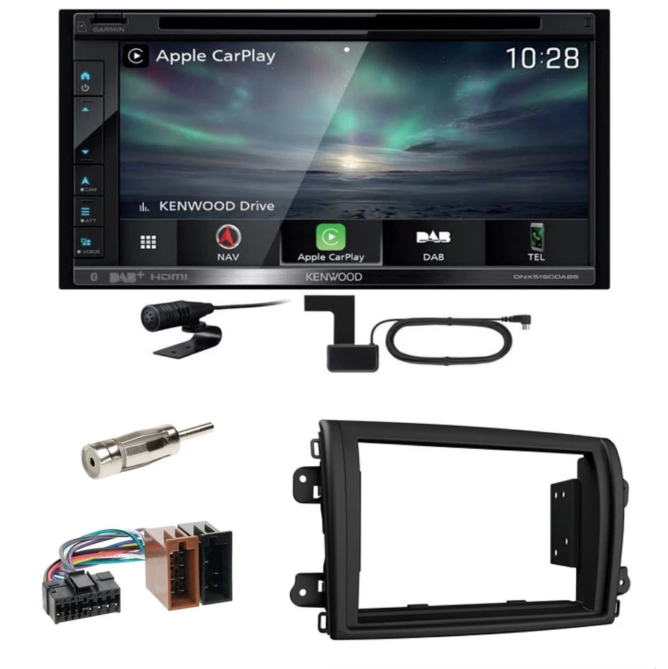 Kenwood DNX-5190DABS CarPlay Android Auto USB Einbauset für Fiat Ducato ab 2022 - Bild 1 von 1