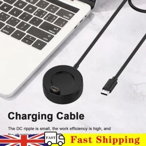 Charger Base 1m Cable Replacement Accessories for Garmin Forerunner 265 265S 965 - Zdjęcie 1 z 12