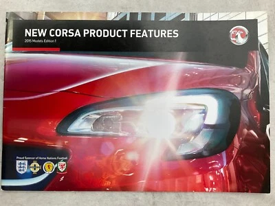 Vauxhall Corsa UK Market Car Sales Brochure - December 2014 - Image 1 of 4