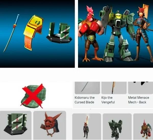 ROBL0X Kijo's Kidomaru Cursed Blade + Mecha Domino Crown Paquete 🔥SIN VERIFICAR🔥 - Imagen 1 de 5