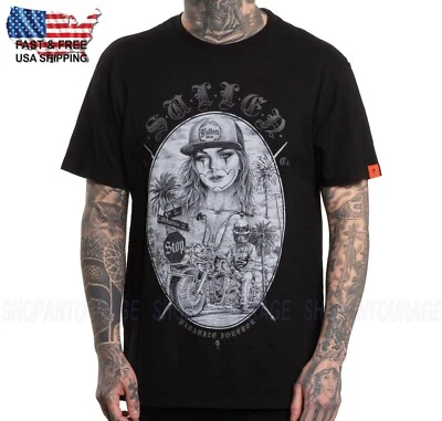 Camiseta de manga corta para hombre Sullen Art Collective Paradize ajuste premium SCM7262 Foto 1 de 4