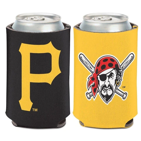 Pittsburgh Pirates 12oz Two Sided Can Cooler [NEW] MLB Coozie Koozie Beer Drink Cover