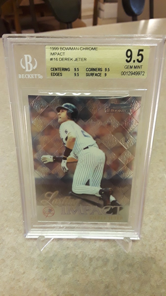 その他 DEREK JETER 1999 BOWMAN CHROME REFRACTOR Derek Jeter 1999 Topps Chrome Super Chrome Refractor Card#14