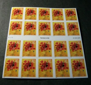 Francobolli USA Scott # 3898a Love 2005 Bklt. Pannello da 20 (vedi nota) L325 - Foto 1 di 1