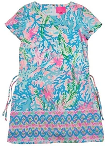 NWT Lilly Pulitzer Blanca Mini Dress Size 0 Romper Multicolor Coral Bay Stretch - Picture 1 of 13