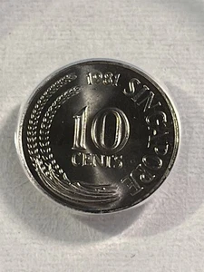 1981 Singapore 10 Cents Graded MS 67 by ANACS - Picture 1 of 4