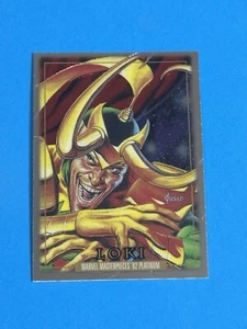 2024 Skybox Marvel Masterpieces ‘92 Platinum Loki #50 (Q) - Picture 1 of 2